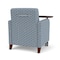 Lesro Siena Guest Chair w/ Swivel Tablet and Walnut Legs, RS RainSong Back, MD Titan Seat, RS RainSong Panels SN1101 - alternate 2